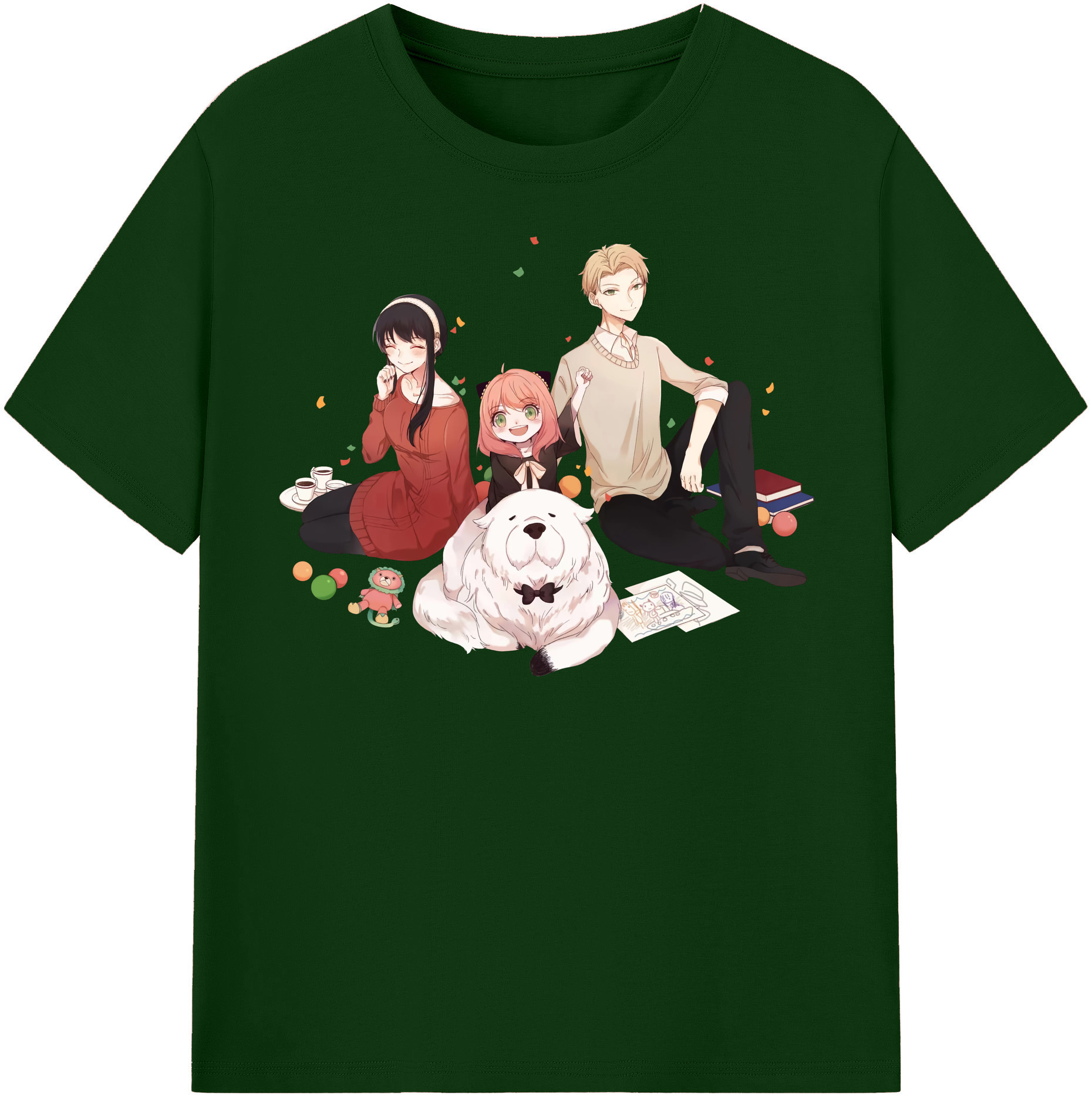 （画像用） SPY×FAMILY间谍家家酒 綿100％半袖Tシャツ（フロントプリント）